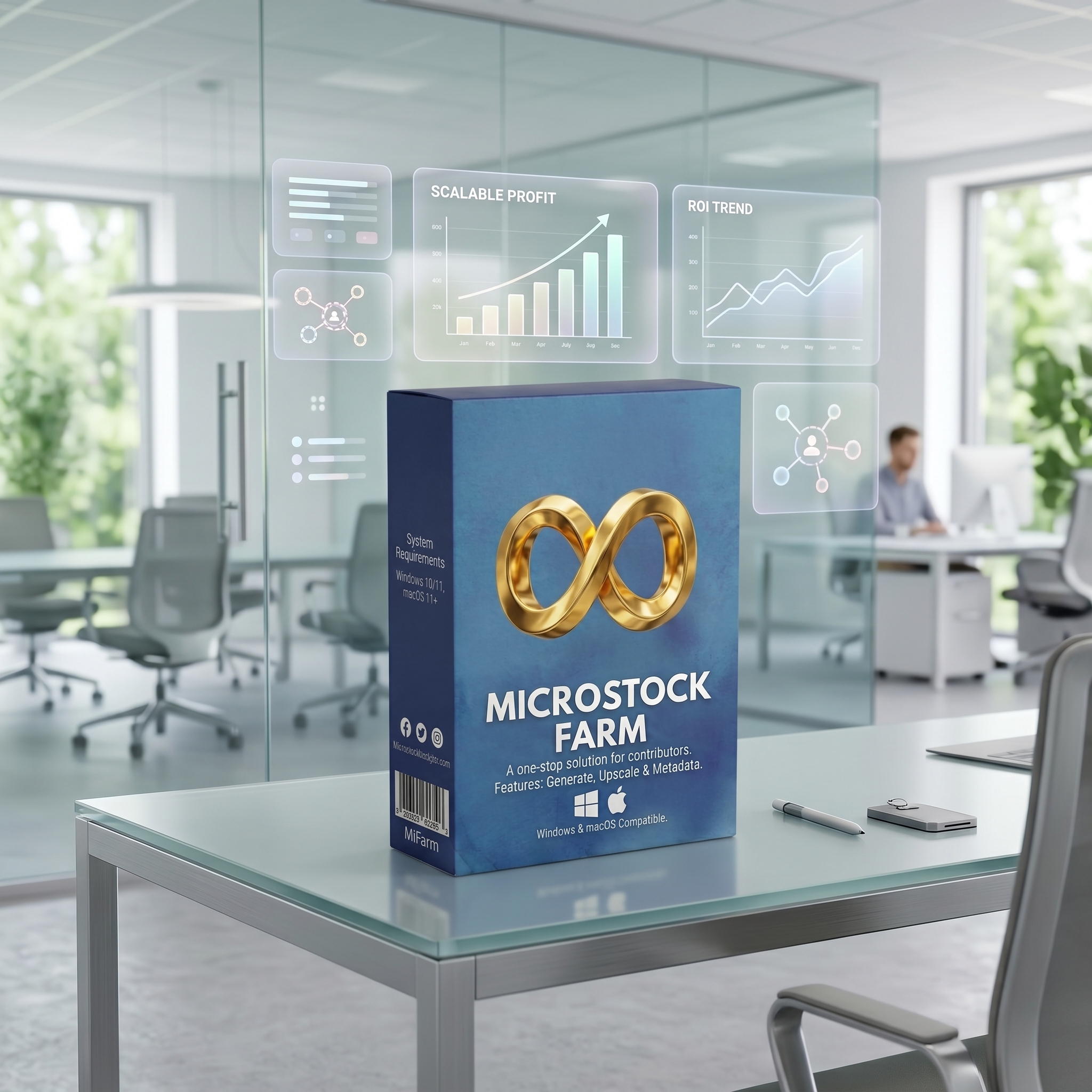 AI Generated - Low angle hero shot